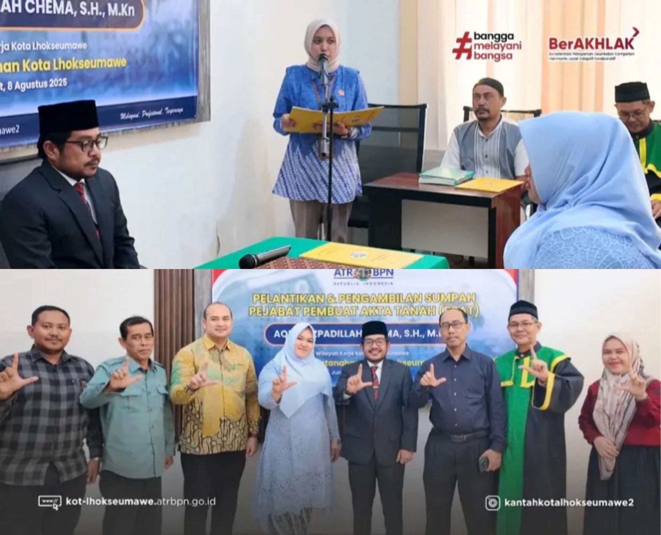 Resmi Dilantik! Aqra Rizpadillah Menambah Daftar PPAT di Kota Lhokseumawe
