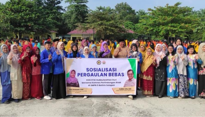 Komnas Perlindungan Anak dan Mahasiswa KKN Bersatu Cegah Pergaulan Bebas di Bengkalis