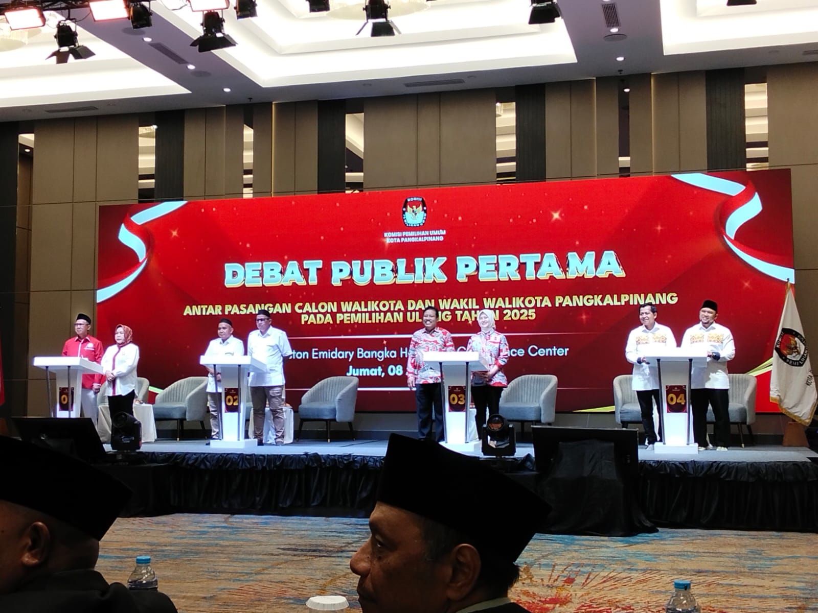 Debat Perdana Pilkada Ulang Pangkalpinang, Semua Paslon Sepakat Benahi Pendidikan dan kesehatan