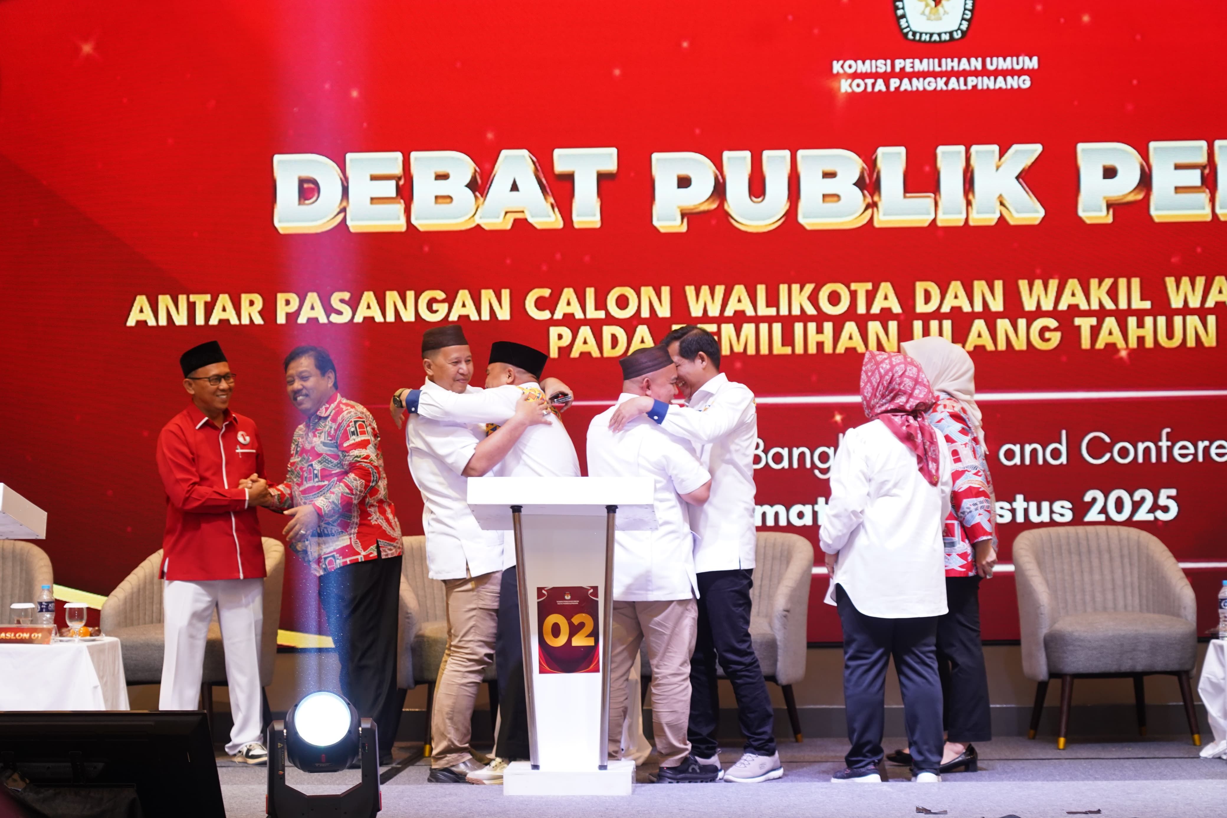 Paslon Wali Kota-Wakil Wali Kota Pangkalpinang Saling Serang di Momen Tanya Jawab