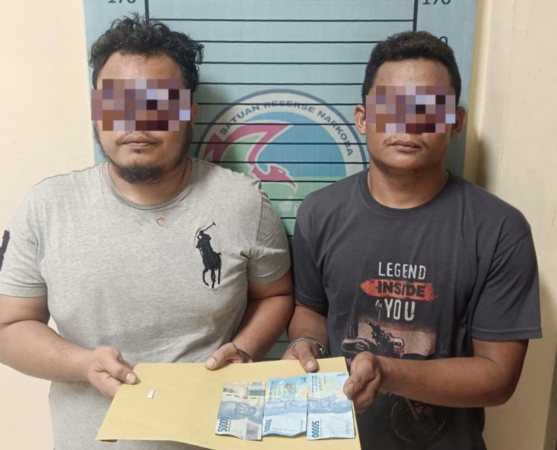 Satresnarkoba Aceh Tenggara Grebek 2 Pelaku Sabu Siang Bolong