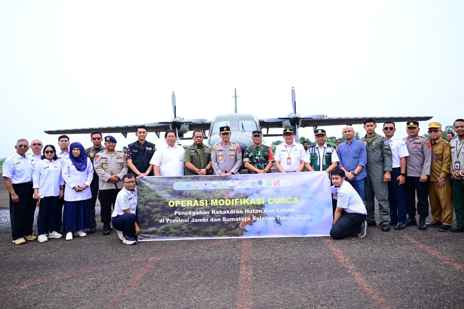 Polda Jambi, BMKG, dan Stakeholder Resmi Luncurkan Operasi Modifikasi Cuaca Cegah Karhutla di Jambi