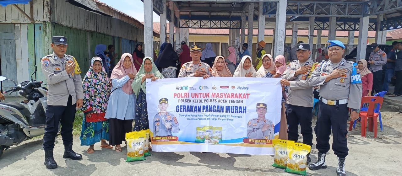 Polres Aceh Tengah Jamin Pasokan Pangan Lewat GPM Serentak