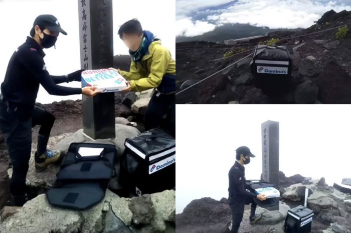 Totalitas Tanpa Batas! Kurir Pizza Ini Rela Mendaki Gunung Fuji Demi Pelanggan