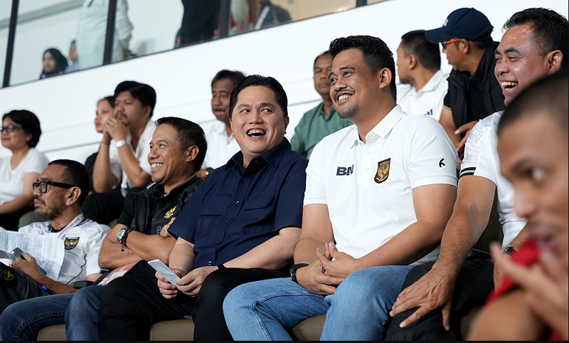 Erick Thohir Apresiasi Bobby Nasution Usai Laga Perdana Timnas U-17 di Sumut Sukses