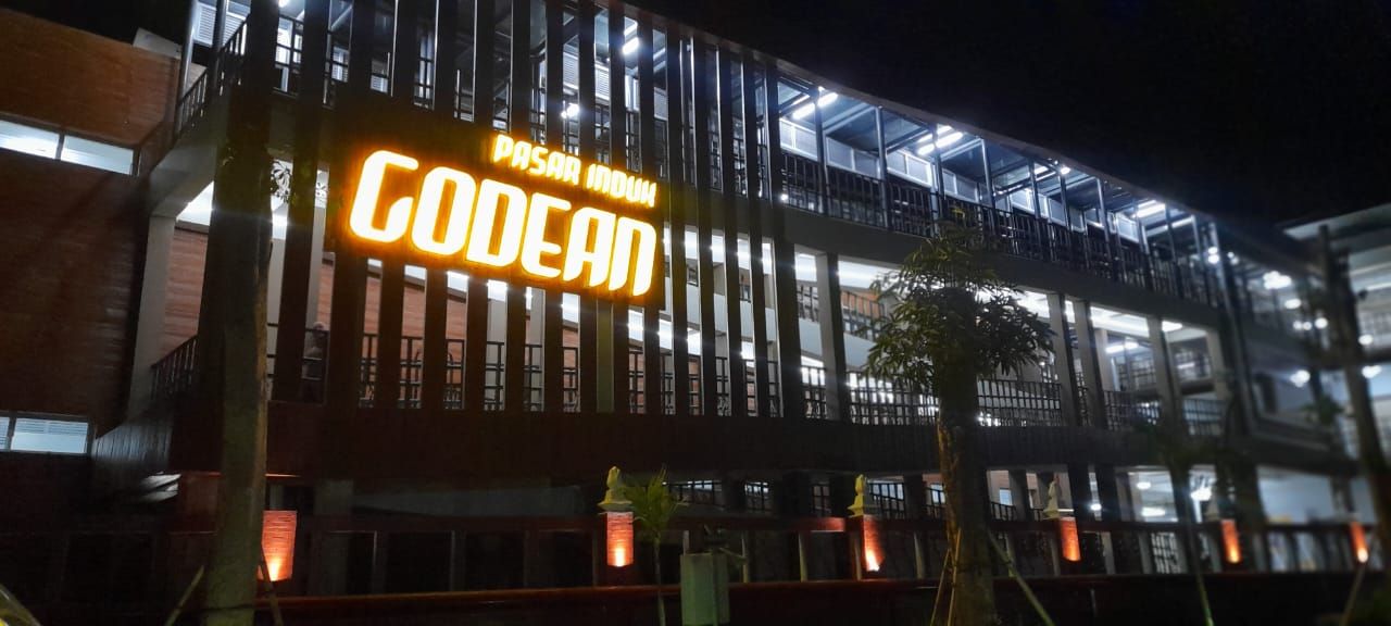 View Perbukitan Menoreh, Pasar Godean Sleman Masuki Siap Beroperasi Bulan Oktober 2025
