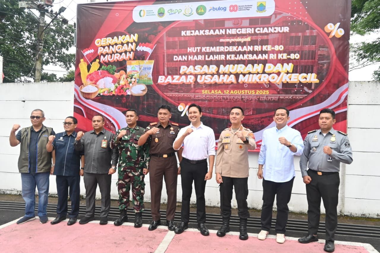 Kejaksaan Negeri Cianjur Gelar Pasar Murah dan Bazar UMKM, Dorong Ketahanan Pangan serta Ekonomi Lokal