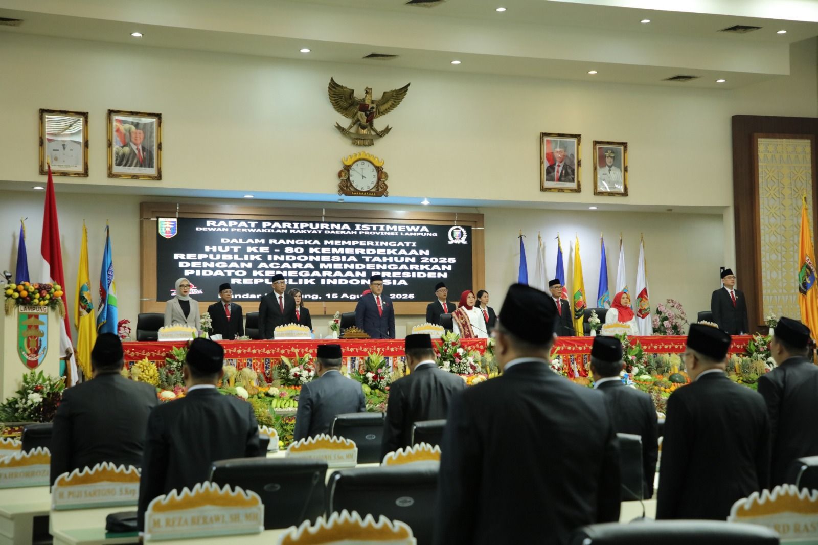 DPRD Lampung Gelar Paripurna Istimewa Dengarkan Pidato Kenegaraan Presiden Prabowo Subianto