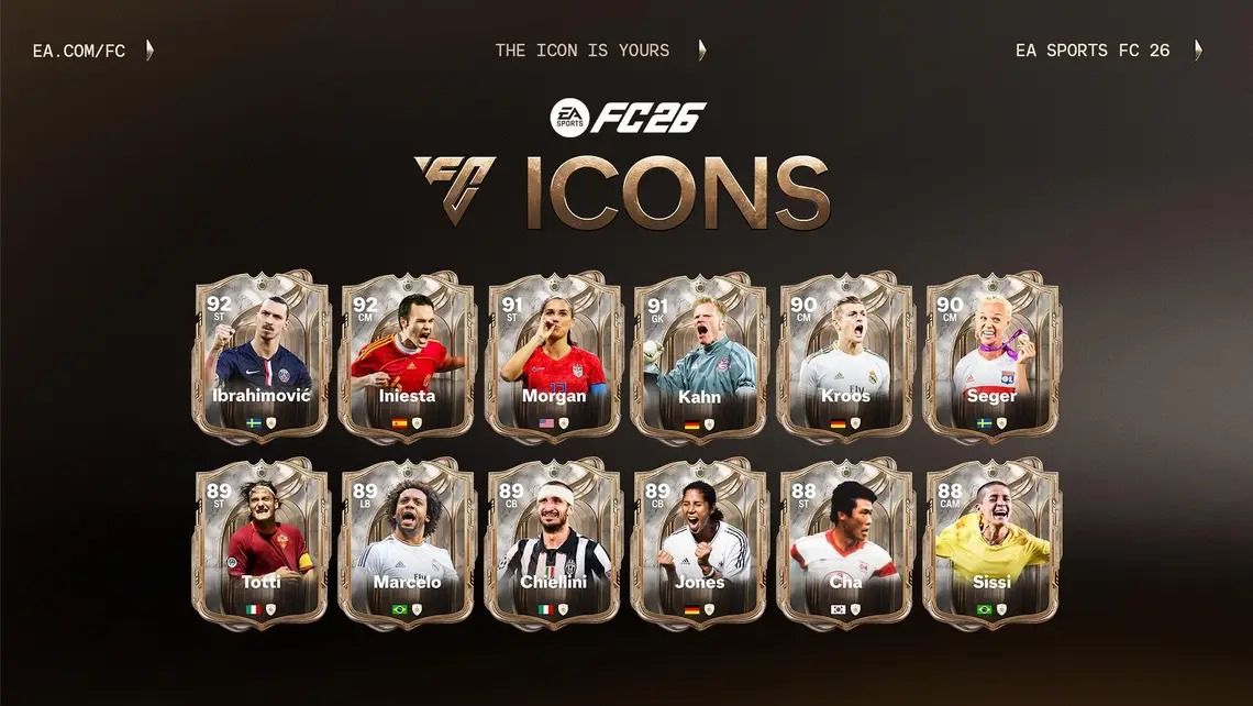 EA Sports FC 26 Umumkan Daftar Icons dan Bonus Pre-Order, Zlatan Kembali ke Lapangan Virtual
