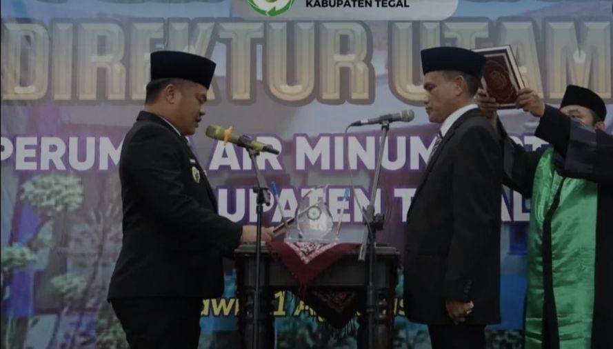 Nandang Indradani Resmi Pimpin Perumda Air Minum Tirta Ayu Kabupaten Tegal