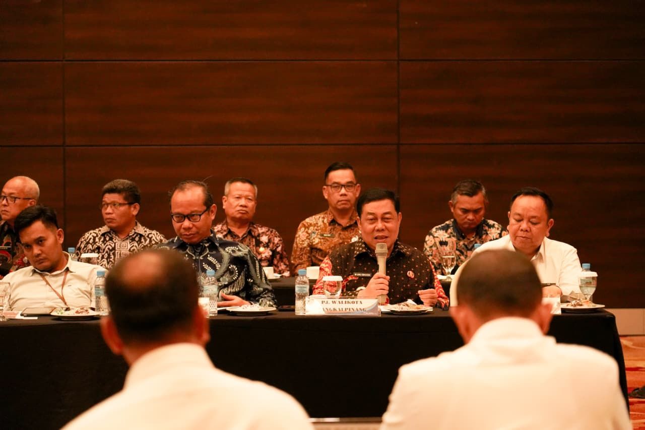 Rakor Kemenko Polkam, Pj Wali Kota Targetkan Partisipasi Pilkada Ulang Pangkalpinang Capai 80 Persen