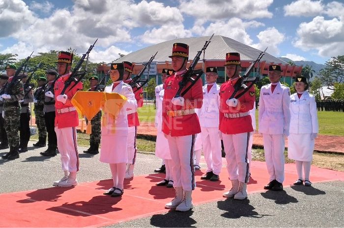 Paskibraka Kabupaten Gorontalo Sukses Kibarkan Merah Putih pada HUT RI ke-80 Tahun 2025
