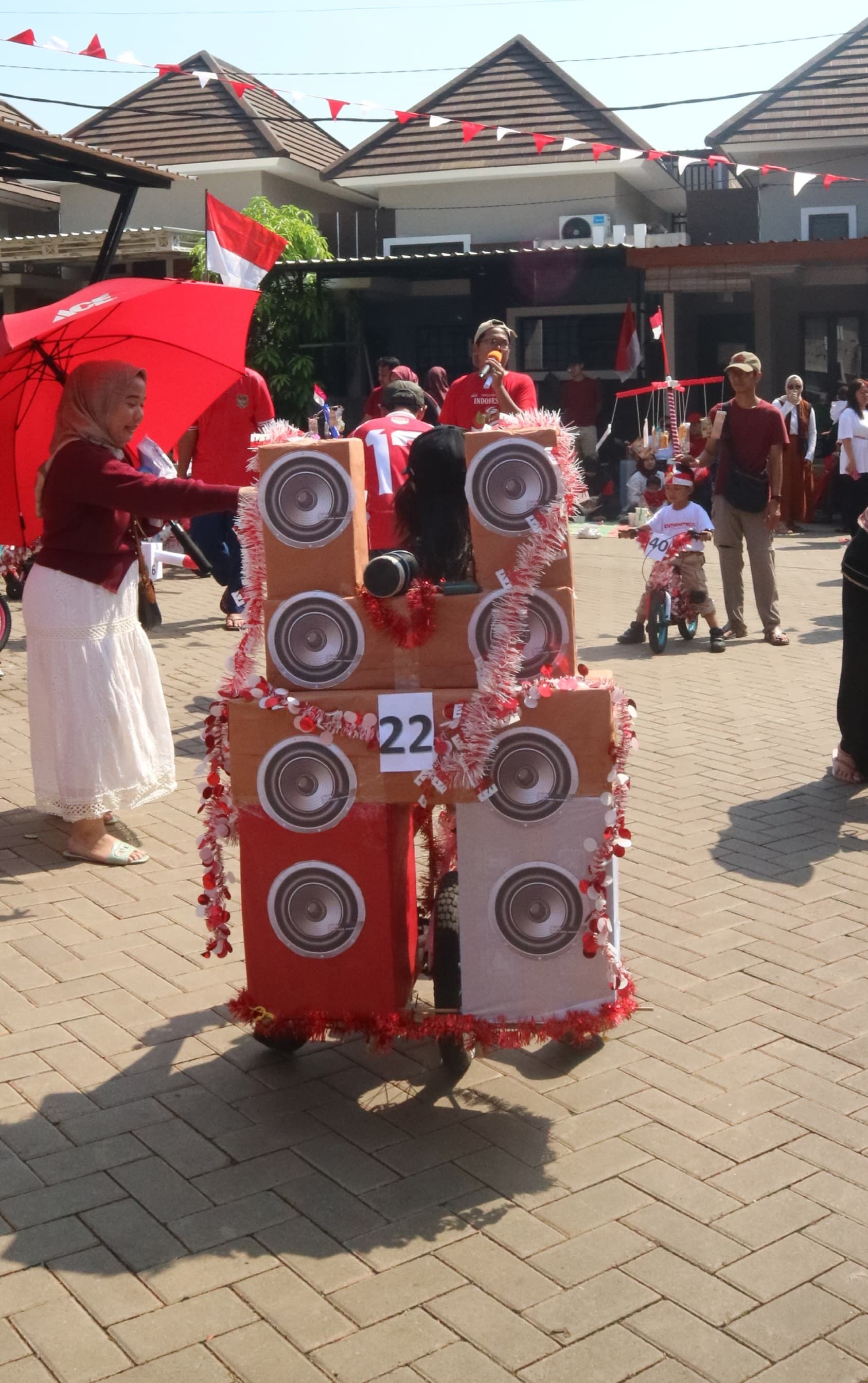 Meriah! Sepeda Hias Sound Horeg sampai Pesawat Tempur Ramaikan 17-an Warga Sawangan Depok