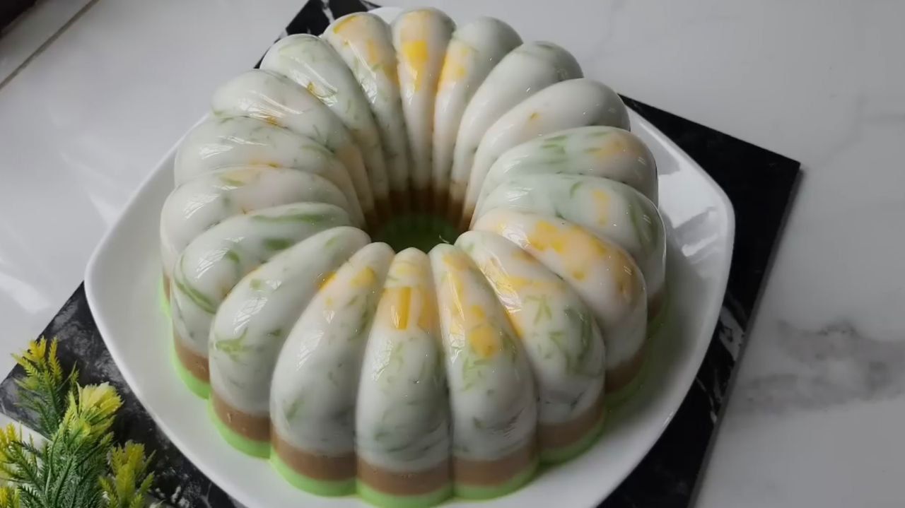 Cobain Resep Puding Cendol dengan Gula Merah dan Pandan yang Legit