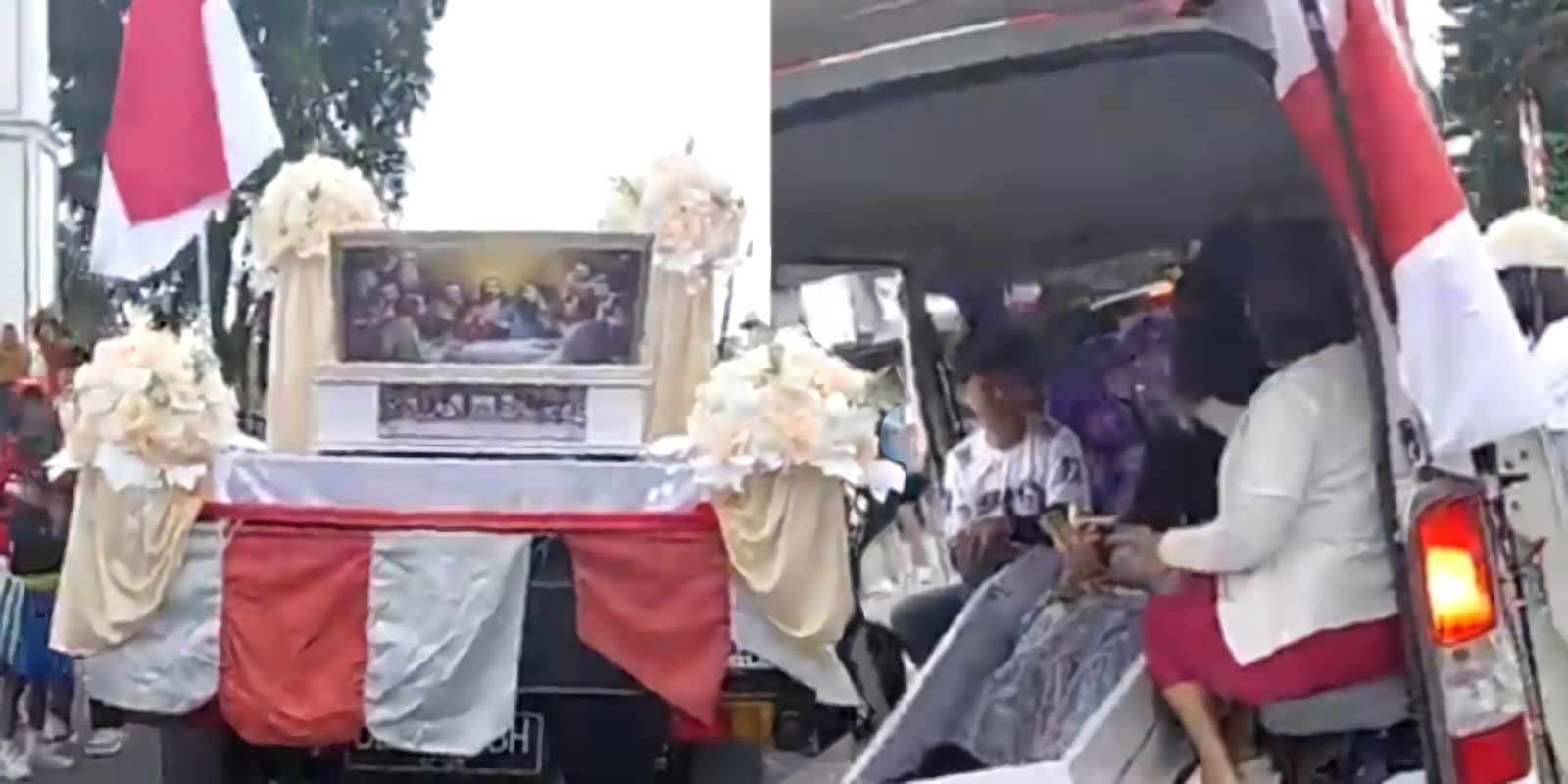 Death parade! Pawai pembangunan Kawangkoan lengkap dengan peti jenazah!