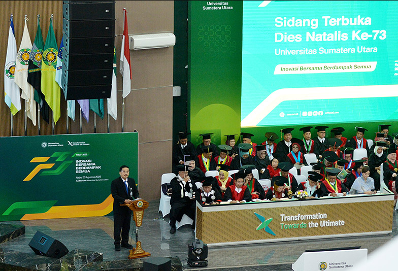 Pemprov Sumut Apresiasi Kiprah USU di Dies Natalis ke-73
