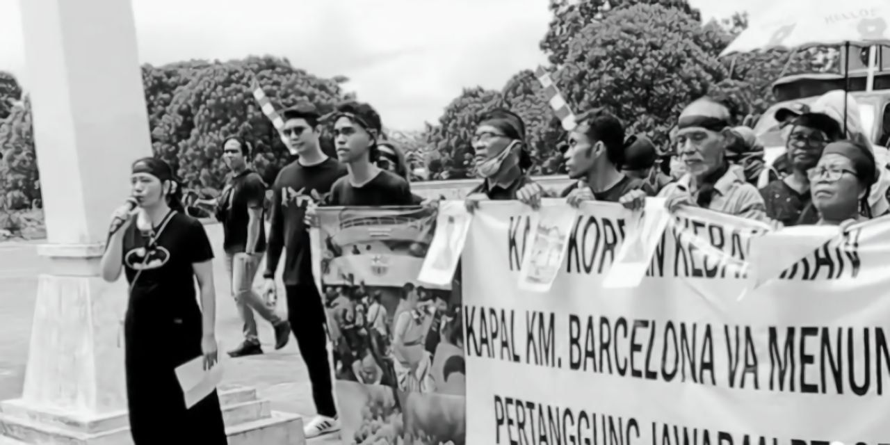 Tepat satu bulan, korban kebakaran KM.Barcelona untuk menuntut kejelasan.