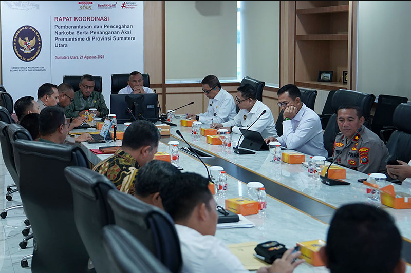 Wujudkan Lingkungan Aman, Pemprov Sumut Gencarkan Pemberantasan Narkoba dan Premanisme