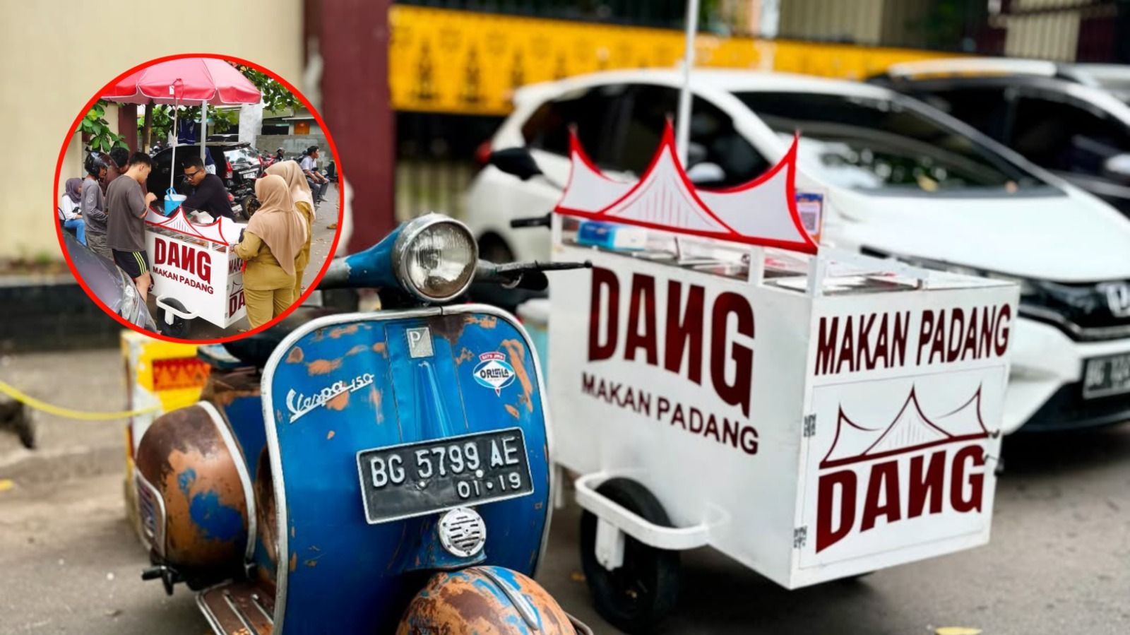 Tak Cuma Kopi, Di Palembang Kini Juga Ada Nasi Padang Keliling! Siapa Pencetus Idenya?