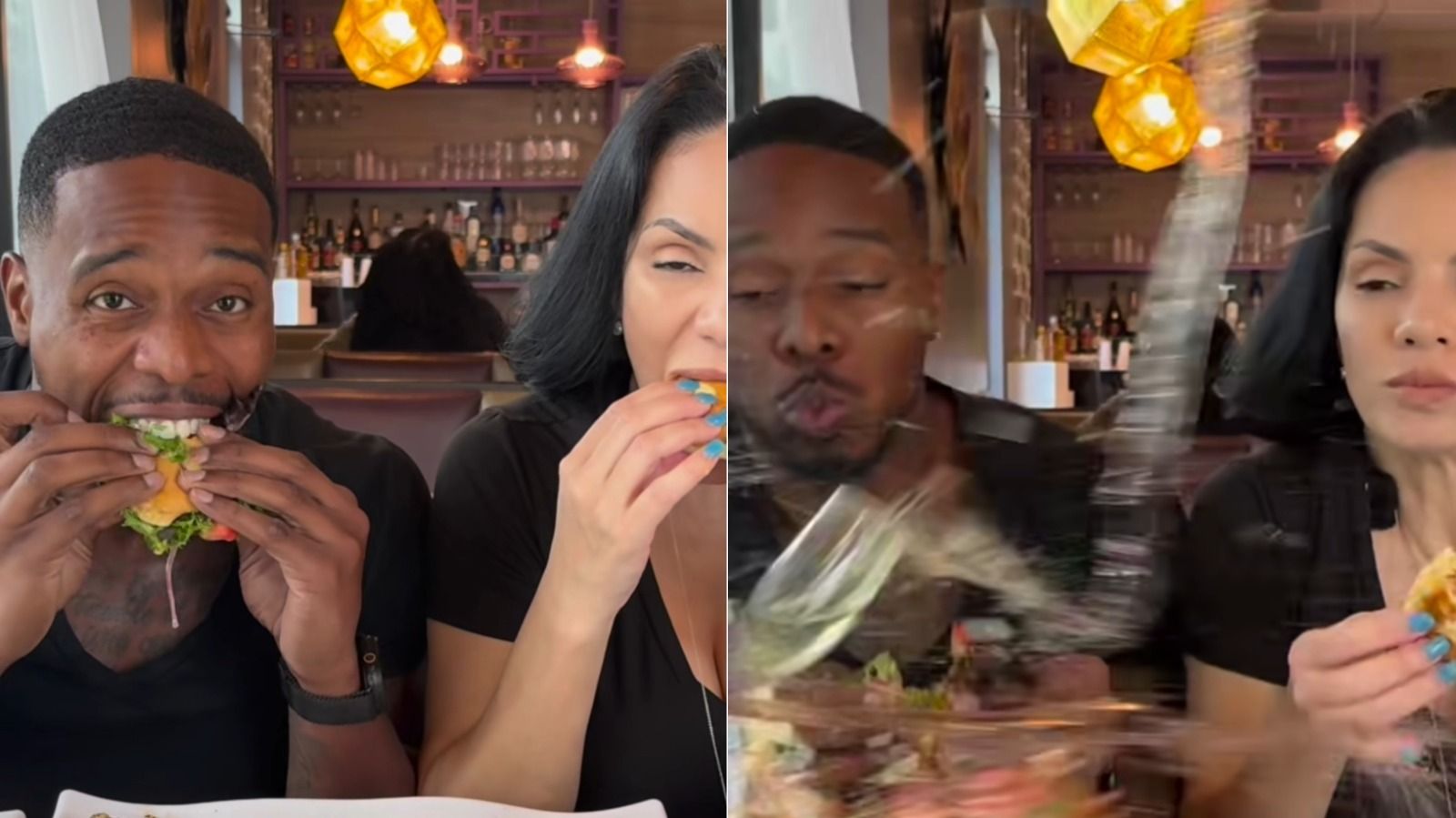 Dua Food Vlogger Alami Kecelakaan Saat Review Makanan, Pecahan Kaca Berhamburan!