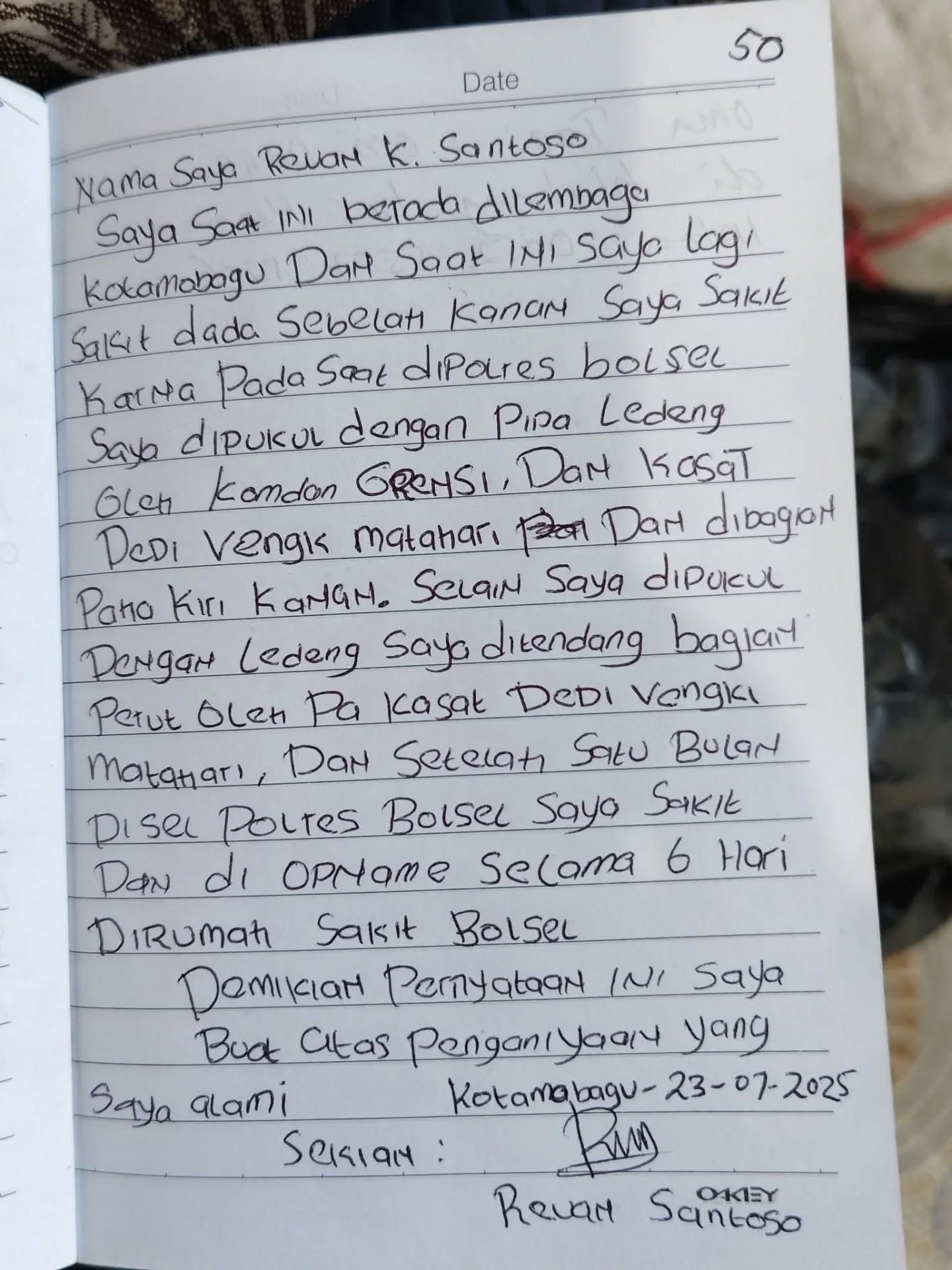 Pemuda umur 20 tahun tewas diduga akibat penganiayaan polisi di Bolsel