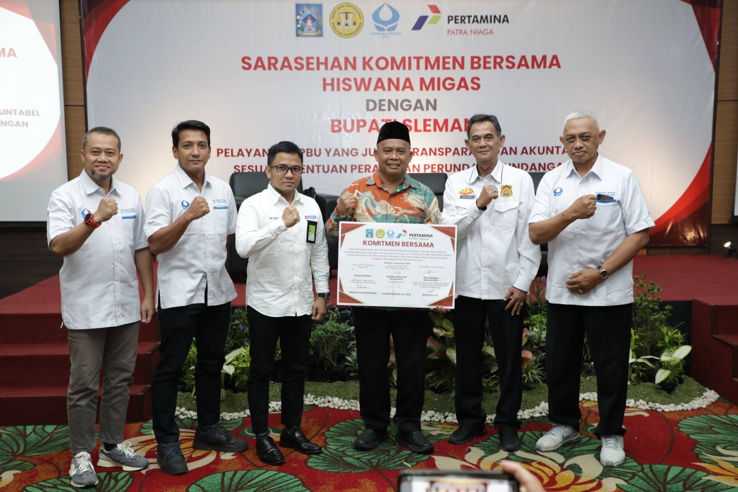 Pastikan Pelayanan SPBU Transparan, Pemkab Sleman dan Migas DIY Tandatangani Komitmen Bersama