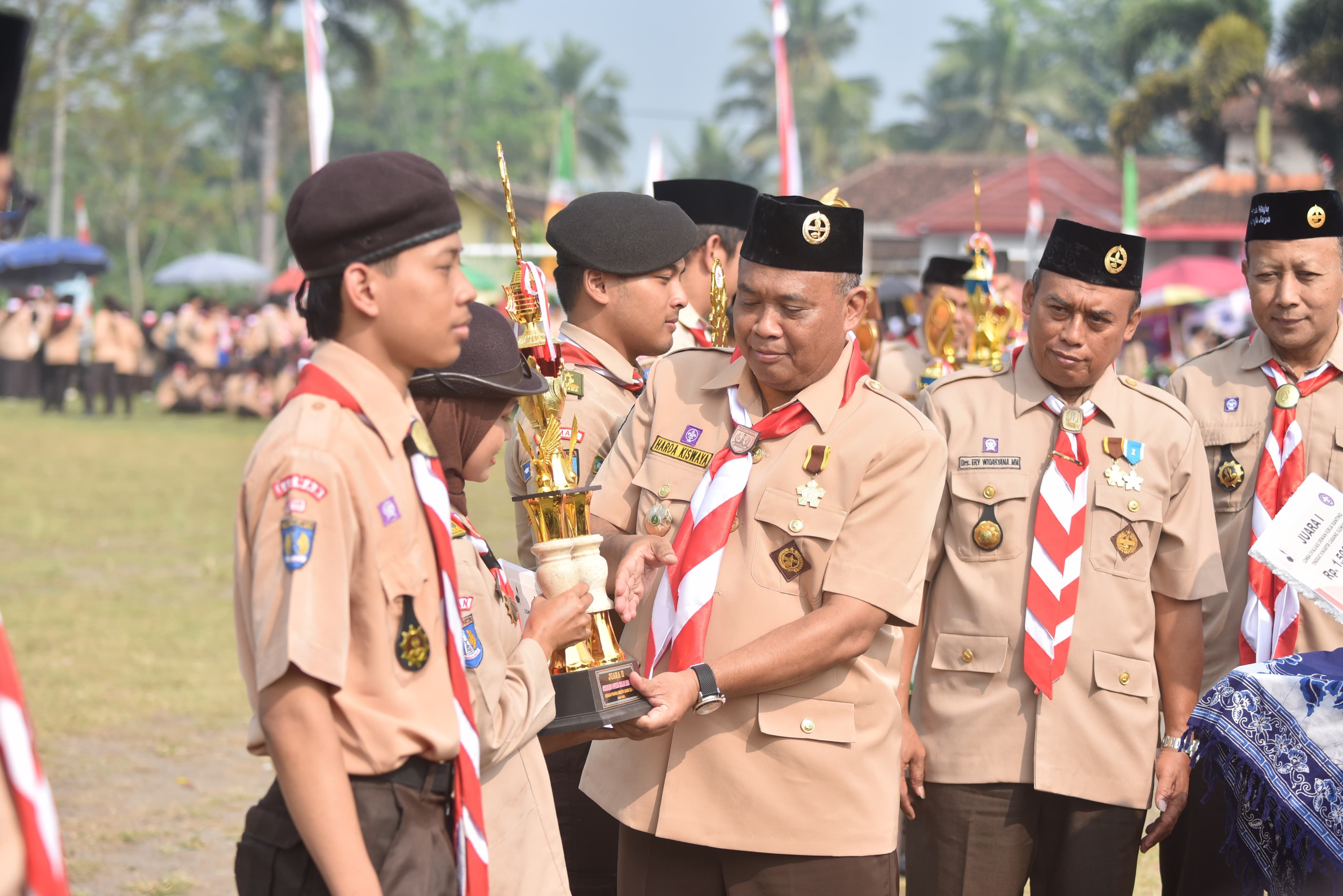 Kata Bupati Harda Kiswaya Pada Peringati Hari Pramuka ke-64