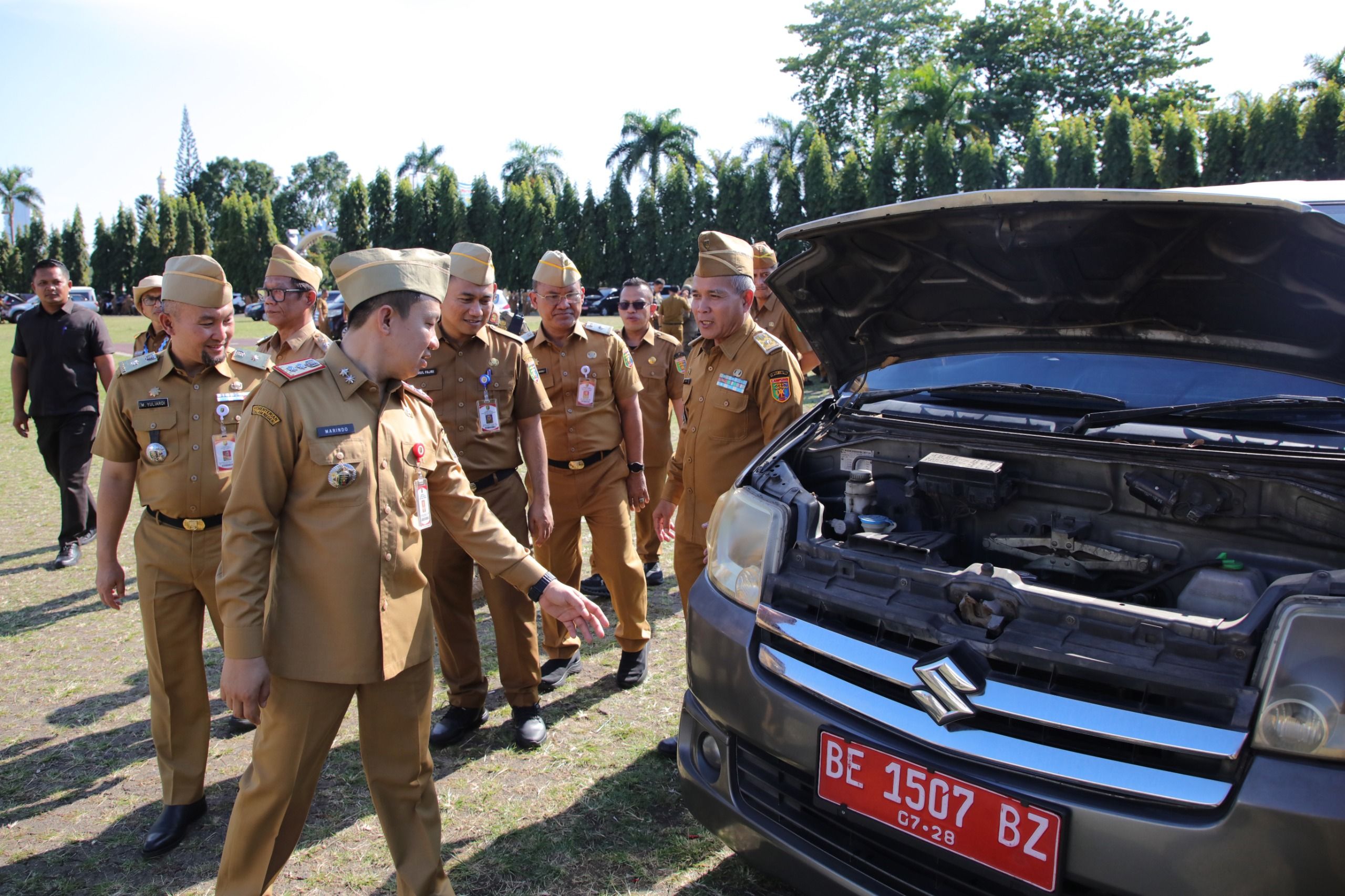 Sekda Lakukan Penertiban Kendaraan Dinas Milik Pemprov Lampung