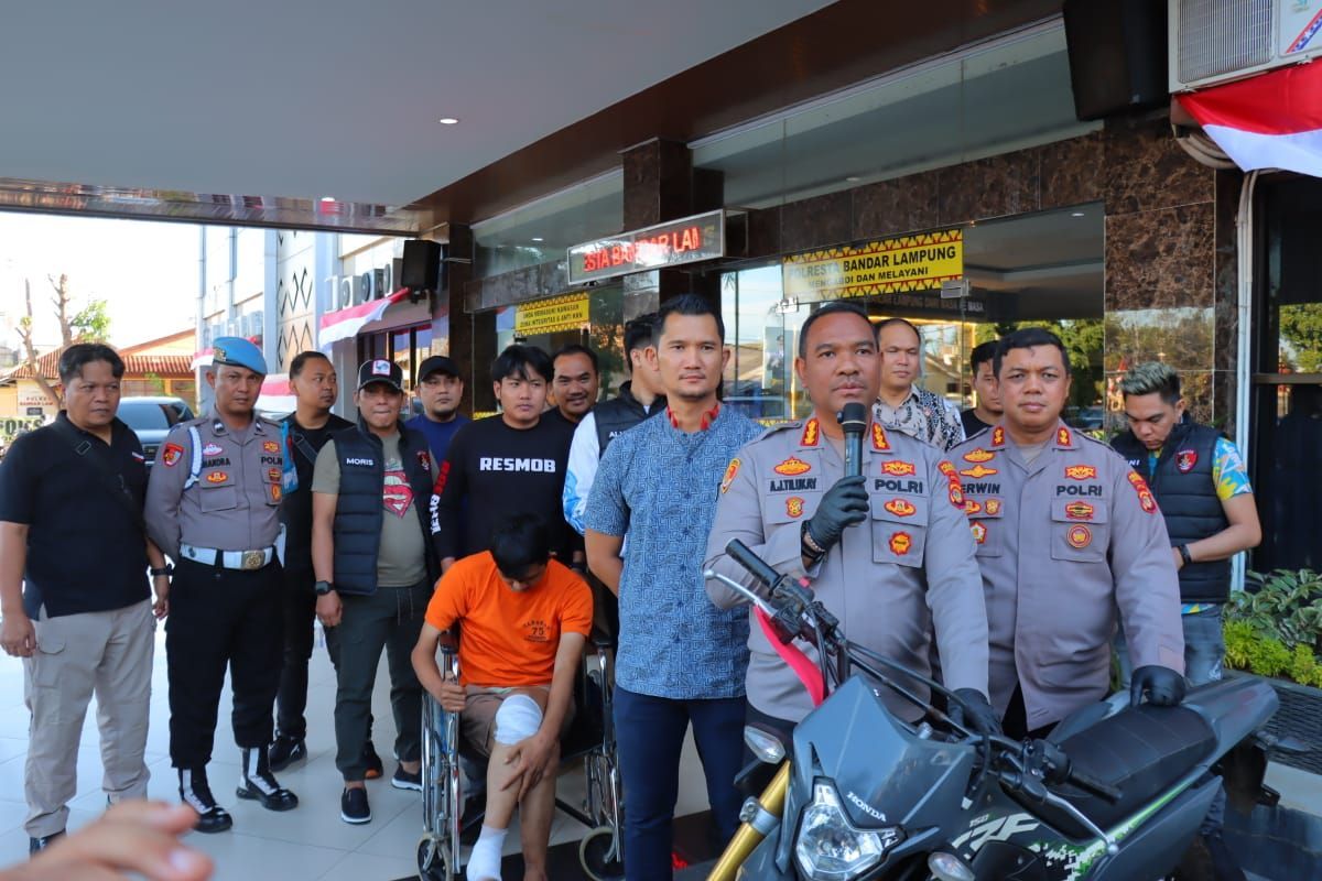 Residivis Curanmor Dibekuk di Bandar Lampung, 4 Motor Disita, Rekannya Masih Buron