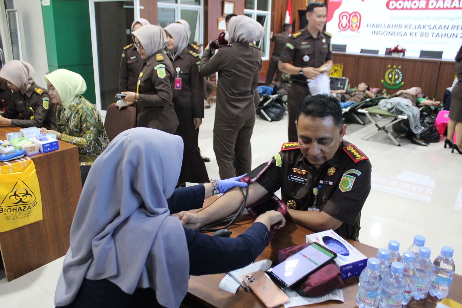 Kejari Bandar Lampung Gelar Donor Darah Peringati Hari Lahir Kejaksaan