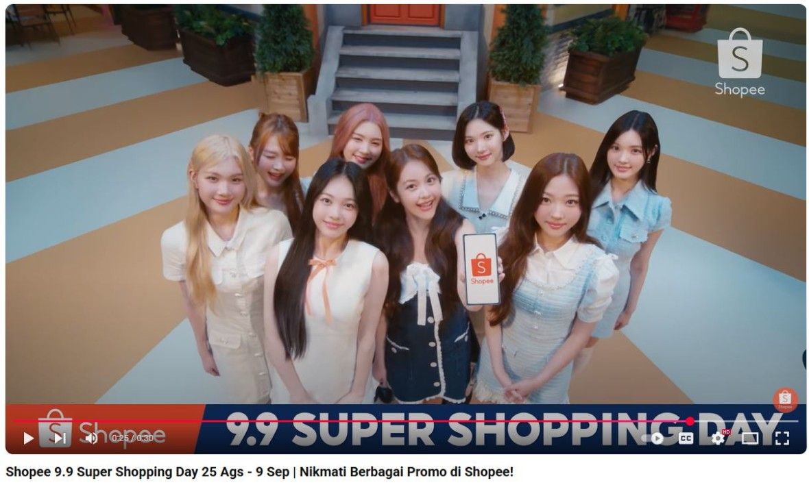 Tampilkan Pesona Fresh & Cheerful, Hearts2Hearts Curi Perhatian Lewat Iklan Shopee 9.9 Super Shopping Day