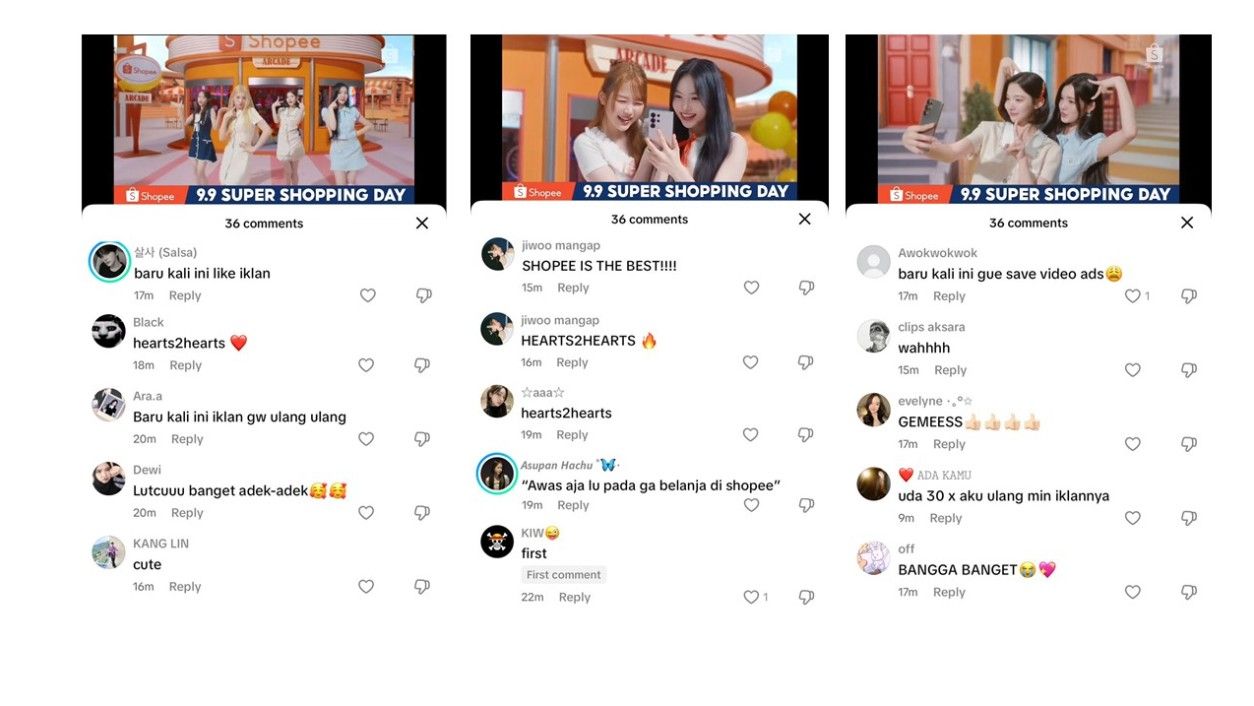 Tampilkan Pesona Fresh & Cheerful, Hearts2Hearts Curi Perhatian Lewat Iklan Shopee 9.9 Super Shopping Day