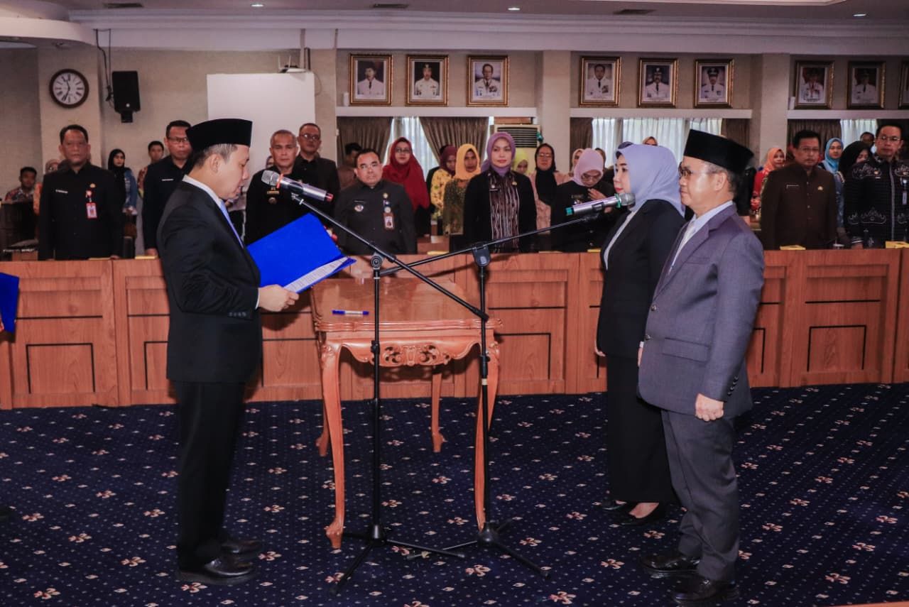 Saipul Dilantik Jadi Kadis PMDT, Hanita Jadi Kadis PPPA Lampung