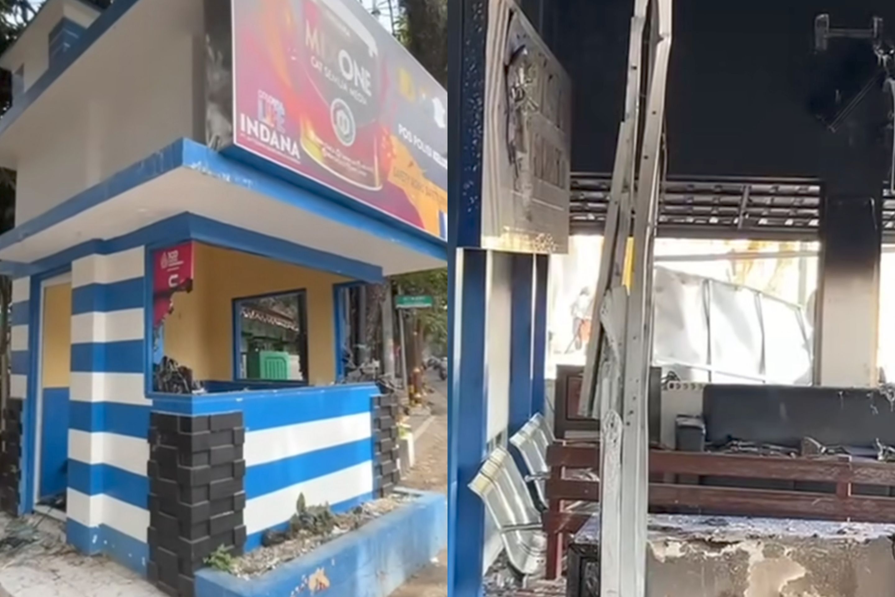 Demo di Malang Memanas: 4 Polisi Terluka, 16 Pos Polisi Rusak dan Dibakar