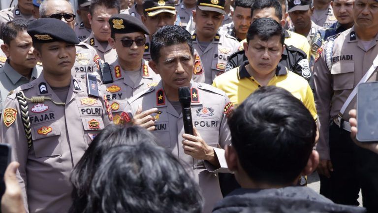 Demo Gerakan Solidaritas Rakyat Aceh, Kapolda Turun Langsung Temui Massa