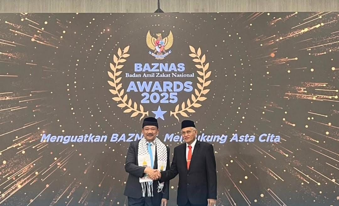Gubernur Sultra Raih Baznas Award 2025 sebagai Kepala Daerah Pendukung Gerakan Zakat