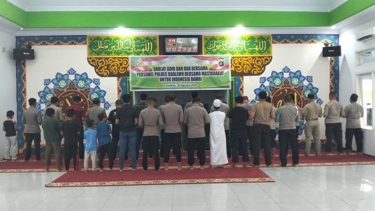 Polisi hingga Ojol di Gorontalo Salat Gaib untuk Affan Kurniawan