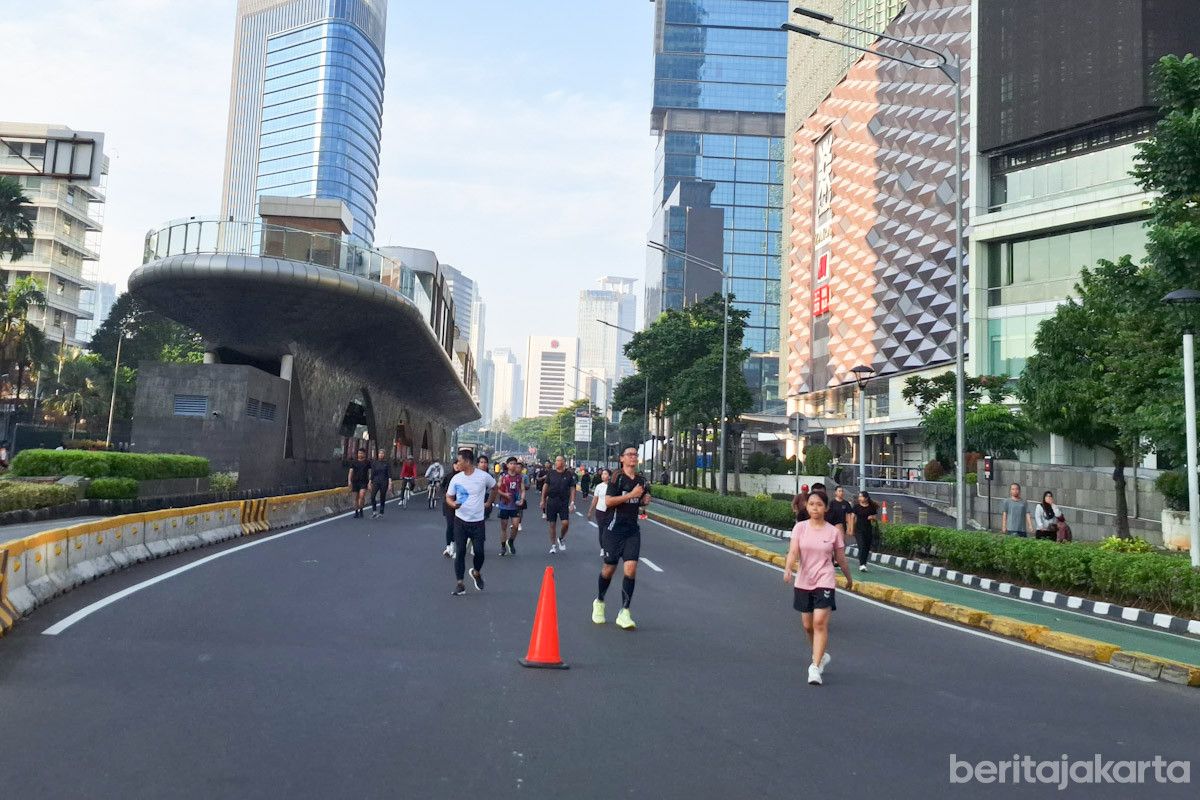 Gubernur Jakarta Tinjau Langsung Car Free Day di Sudirman-Thamrin