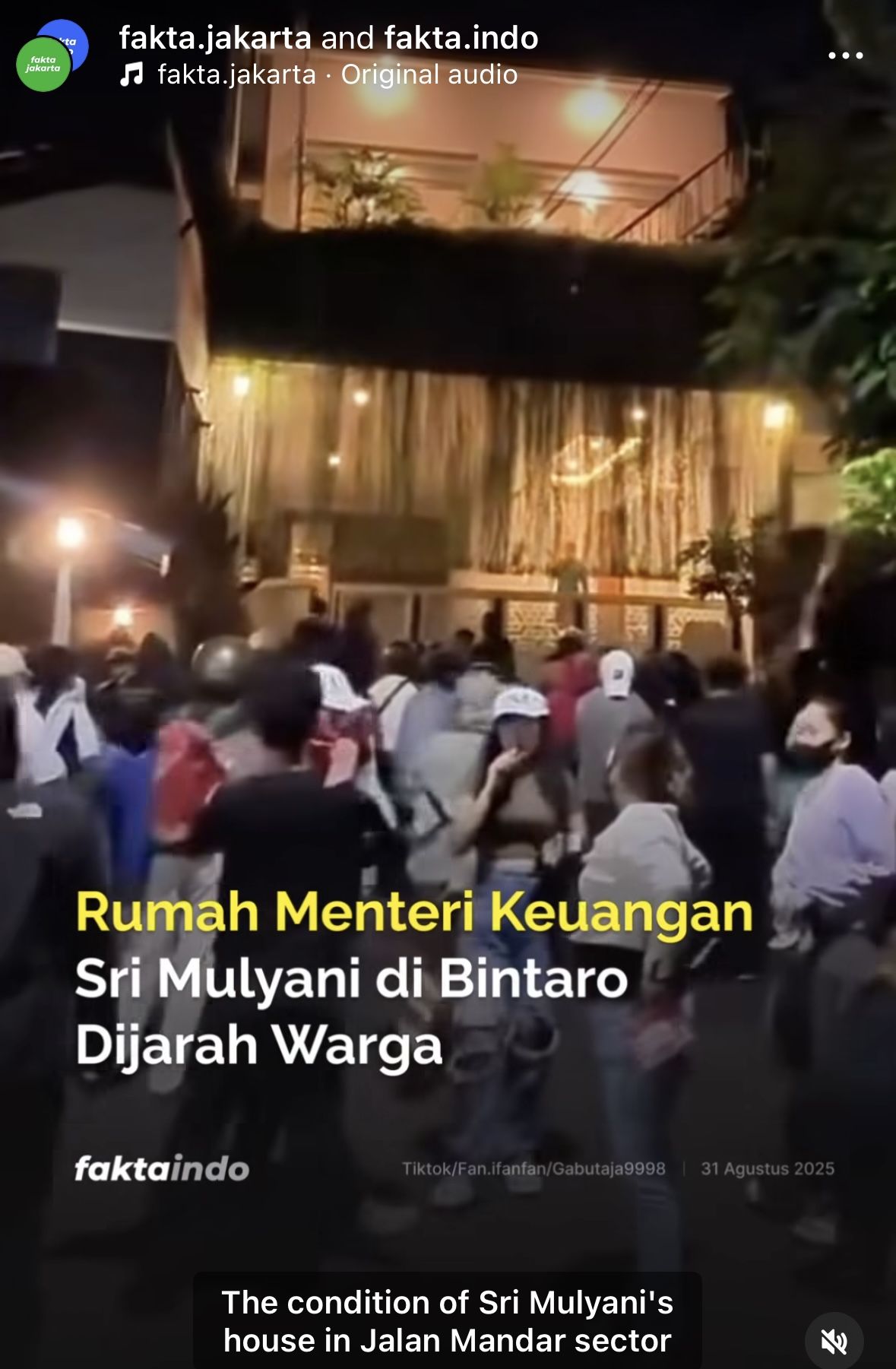 Tampang Penjarah Rumah Sri Mulyani Bikin Miris sang Menteri Tutup Komentar IG