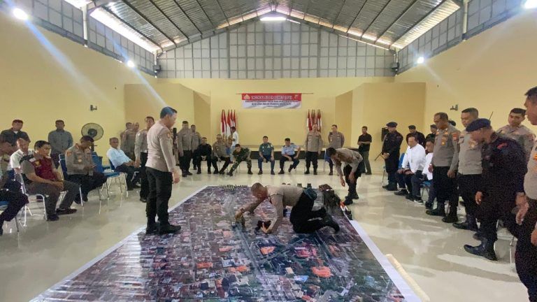 Polresta Banda Aceh Gelar Tactical Floor Game, Siap Hadapi Aksi Unjuk Rasa