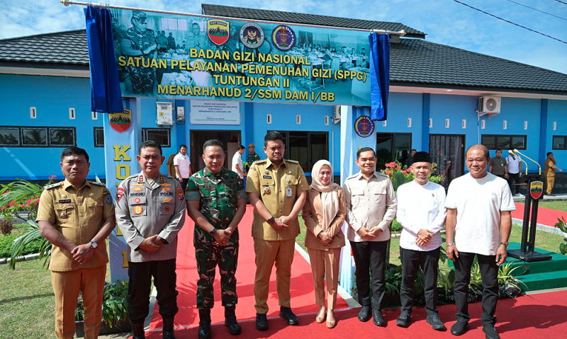 SPPG Menarhanud 2 Resmi Diluncurkan, Bobby Dorong Pemenuhan Gizi Anak dan Ibu