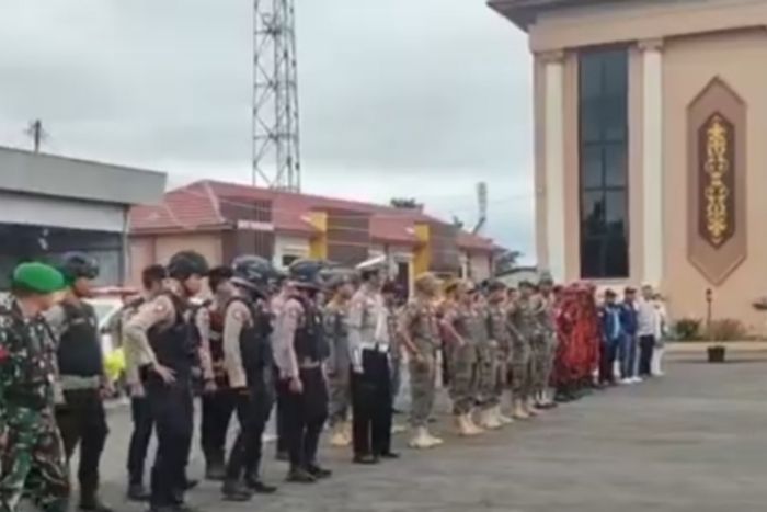 Polres Tanjab Barat Gelar Patroli Skala Besar Untuk Amankan Objek Vital Dan Titik Rawan