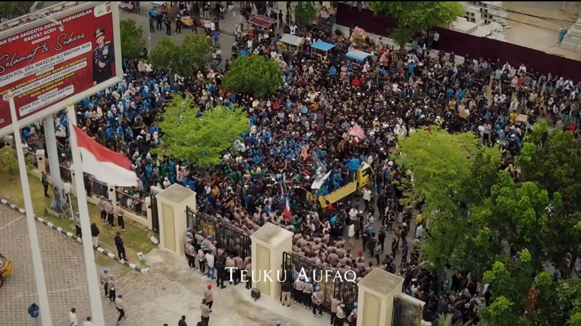 Demo Serentak Digelar di Sejumlah Daerah Aceh, Berjalan Kondusif