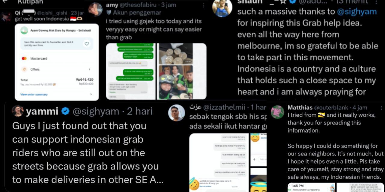Salut! Ramai-ramai warga luar negeri bantu Ojol dengan pesankan makanan