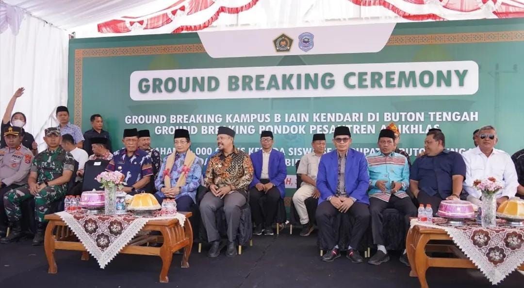 Menag Resmikan Pembangunan Kampus B IAIN Kendari di Buton Tengah
