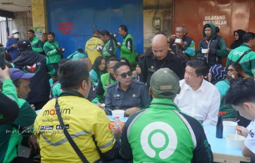 Bersilaturahmi Santai, Wali Kota Malang Serap Aspirasi Driver Ojol