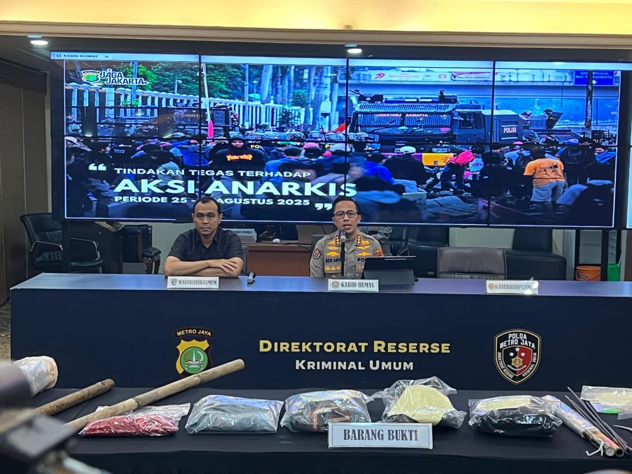 Update Ricuh Imbas Demo DPR di Jakarta: 43 Orang Jadi Tersangka dengan Berbagai Peran