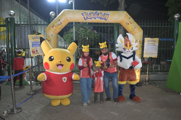 Lucu Banget! Segerombolan Pokemon Sapa Fans AFF U23 Championship 2025