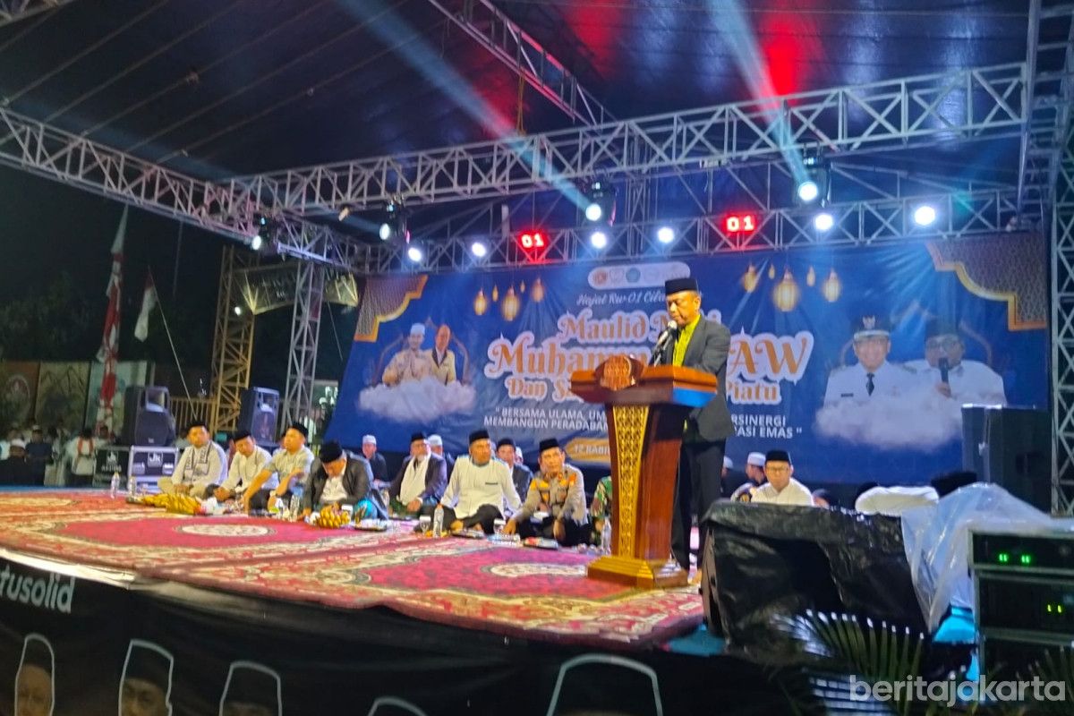 Munjirin Senang Peringatan Maulid di RW 01 Cilangkap Dihadiri Banyak Remaja