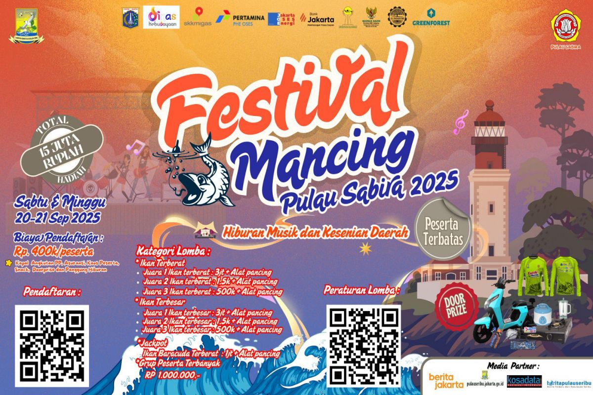 Festival Mancing Pulau Sabira 2025, Hadiah Total Rp 15 Juta Siap Diperebutkan!